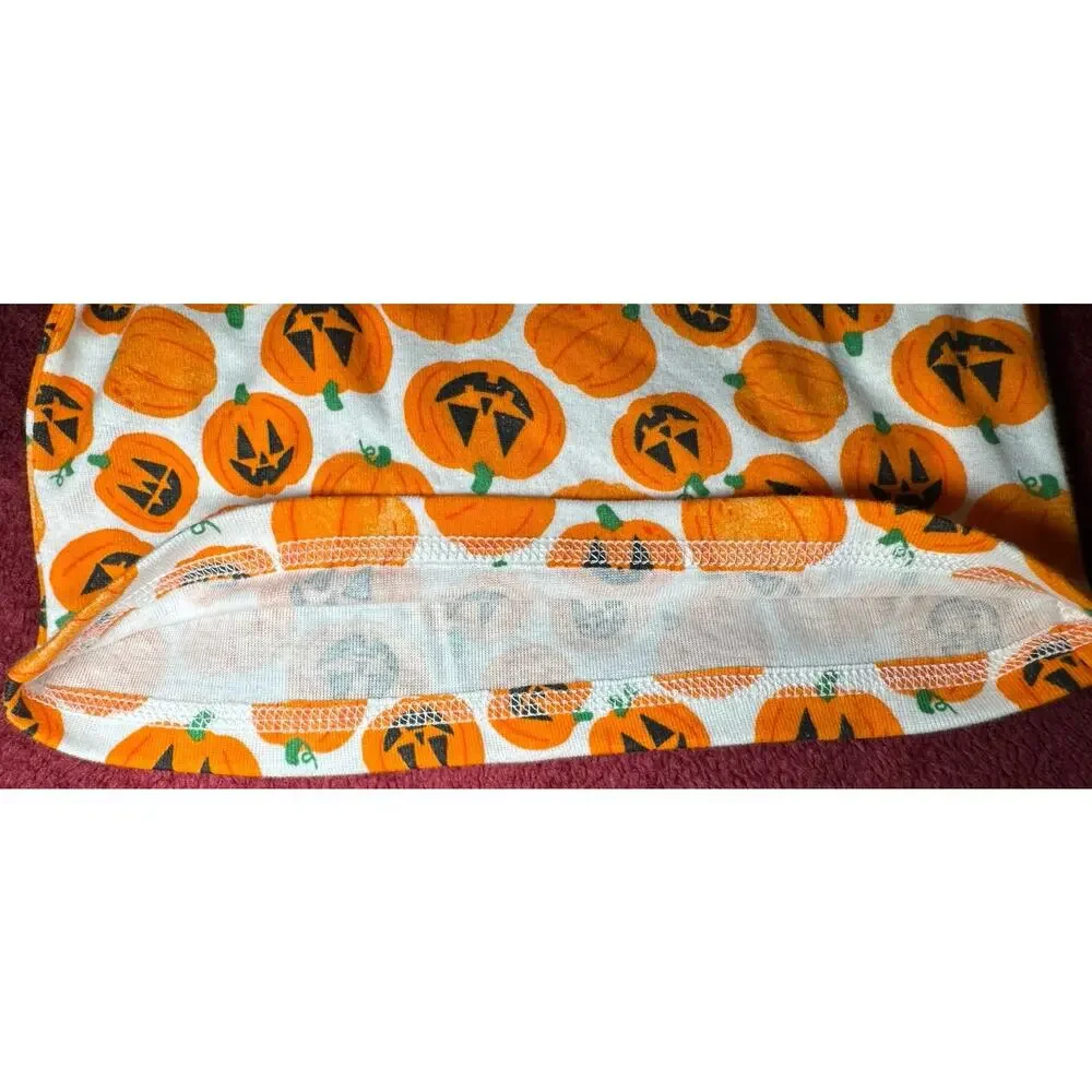 Old Navy Pajama Set W/ Pumpkin Print Unisex Size 6 New with Tags Halloween